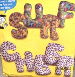 4928 SEWING DUMMIES 12'' ALPHABET STUFFED PILLOWS PATTERN