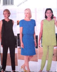 4930  Butterick NY SHORTER DRESS, TUNIC, PANTS PATTERN 14-18 or 6-12 choice uncut