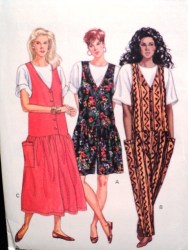 4931 LOOSE SS TOP,LONG JUMPER,JUMPSUIT LEG WIDTHS PATTERN 14-18