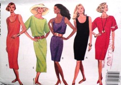 4947 SO EZ PULLOVER SS/SLVLSS DRESS LENGTHS PATTERN XS-M