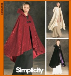 4947 SIMPLICITY  BRIDAL / RENNAISANCE 1920-25 CAPE DESIGN PATTERN ONE SIZE UNCUT