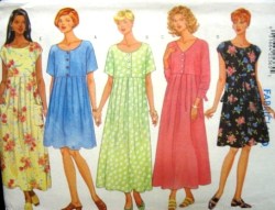 4951 BUTTERICK EZ MATERNITY PULLOVR DRESS LENGTHS PATTERN 6-22 3 SIZES CHOICE UNCUT