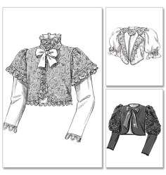 4952 BUTTERICK HISTORIC RUFFLE FUSSY JACKET LENGTHS PATTERN 6-12,14-20