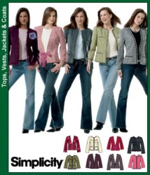 4954  Simplicity DESIGN YR LINED CHANELLE JACKETS PATTERN 4-10,12-20 choice