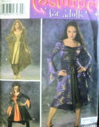 4959 SIMPLICITY GOTH TIED / LACED DRESSES, HOOD, PANTS PATTERN 14-20