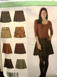 4963 MINI PLEAT/TIER/YOKE LO RISE SKIRTS PATTERN 4-10,12-18