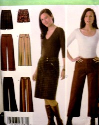 4965 LO RISE YOKE PANTS WIDTHS,SKIRTS LENGTHS PATTERN 4-10,12-20