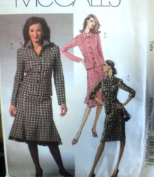 4965  McCalls LINED SUIT JACKET, STRAIGHT- FLARE SKIRTS PATTERN 8-14 OR 10-16 CHOICE UNCUT