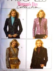 4973 MCCALLS LINED SMART COLLAR JACKETS FUR OR NOT PATTERN 6-20 3 SZS