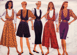 4983 JUMPER OR JUMPSUIT LENGTHS,  TOP PATTERN XS-M