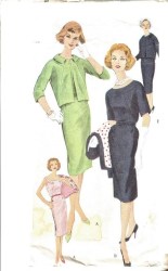 4995 BACK BUTTON DRESS SLVS OR NOT,JACKET 59 PATTERN 16