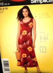 5010 SLEEVELESS SUN DRESS LENGTHS,BAG PATTERN 8-18