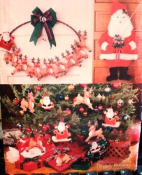 5016 40'' SANTA DOLL, WALL HANG, REINDEER ORNAMENTS PATTERN