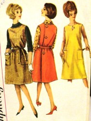 5028 60S WRAP AROUND BACK BUTTON JUMPER,DRESS,BLOUSE 12 32