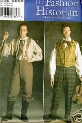 5035 MALE POET LS SHIRT, PANTS HISTORIC PATTERN 46-52