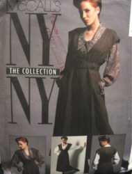 5041 MCCALLS NY NY PLEAT EMPIRE JUMPER, BELT, BLOUSE PATTERN 6,8,12,14
