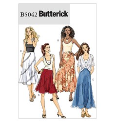 5042 Butterick  EZ CIRCULAR FLARE SKIRTS 3 LENGTHS PATTERN 6-14 Uncut