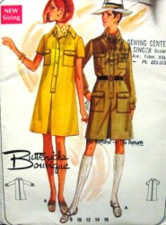 5057 CARGO PLEAT A-DRESS 1968 PATTERN 14 36''
