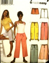 5062 6 EZ SHORTS, PANTS LENGTHS,SPLIT SKIRT PATTERN 14-22