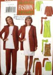 5064 Butterick  LONG JACKET, SHELL DRESS, TUNIC, SKIRT, PANTS EZ PATTERN 6-16 2 sizes choice uncut