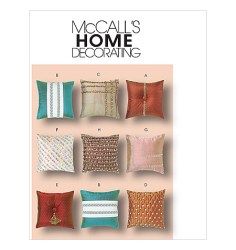 5072 8 18'' DECORATIVE EMBELLISHED CONTRAST PILLOWS PATTERN