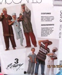 5073 SURGEON, CHEF, SHEIK, SAHIB, PRISONER PATTERN 12-14 KID