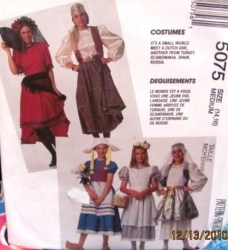 5075 DUTCH, TURK, RUSSIA, SPAIN, SCANDIA PATTERN ADLT S,M,GIRL 7