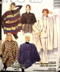5080 COCOON JACKET, CAPELET, PONCHOS LENGTHS PATTERN SM 10,12