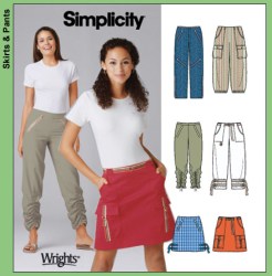 5102 CUTE PANTS 2 LENGTHS, MINI SKIRT ZIPPERS PATTERN 4-10,12-18