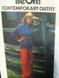 5108 BUTTERICK 1970s SANDWICH BOARD TIE TUNIC, PANTS PATTERN 12