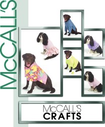 5125 MCCALLS DOG JACKETS, POLO SHIRTS, SKIRT PATTERN XS-LG DOG