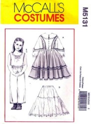 5131 GIRL FLARE DRESS, PETTICOAT, PANTALOONS PATTERN 3-6