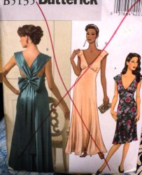 5135 EZ DEEP V BIAS EMPIRE DRESS PATTERN LENGTHS PATTERN 6-20