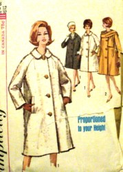5148 60 COLLAR OR NOT RAGLAN COAT PROPORTION PATTERN 12 32