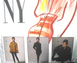 5154 McCalls NY NY HALTER VEST, BLOUSE, SKIRT, STIRRUP LEGGINGS PATTERN 12 or 10 Choice uncut