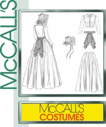 5156 COLONIAL TOP,LONG FLARE SKIRT,BONNET PATTERN 8-14,16-22