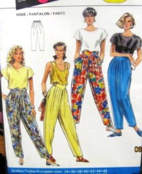 5157 1990 SO EZ 5 PCS LOOSE YOKE PANTS PATTERN 8-20