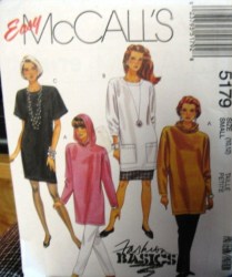 5179 PULLOVER SS-LS DRESS, TUNIC,HOOD,PANTS,SKIRTS PATTERN 10,12
