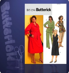 5194 EZ PANEL DRESS SLVS OR NOT,BELT,SHORTS,PANTS PATTERN 26-32W