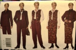 5199 LINED JACKET,ZIP VEST,LONG WRAP SKIRT,PANTS PATTERN 8-24