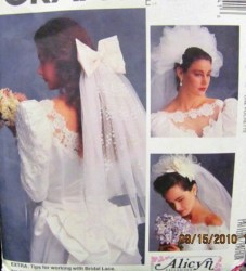 5204 MCCALLS 9 BRIDAL VEILS LENGTHS, HEADPIECES, HATS  ALICYN PATTERN UNCUT
