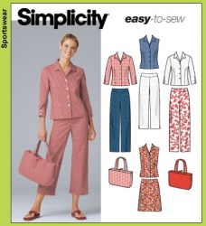 5204 EZ YOKE PANTS, SHIRT,  A-SKIRT, BAG PATTERN 6=12