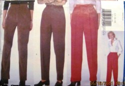 5210 Butterick EASY FIT/ BOOT LEG/ SEMI FIT/ CUFF PANTS PATTERN 6-22 3 SZS choice uncut