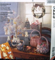 5225 EASTER TREE, WREATHS, 4 SZ BASKET, BUNNIES SIZES PATTERN