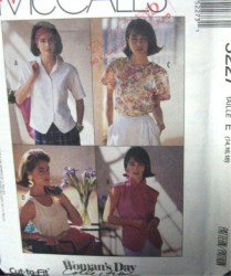 5227 EZ BUTTON SHIRT SLVS OR NOT,TOP,TANK TOP PATTERN 10-14-18
