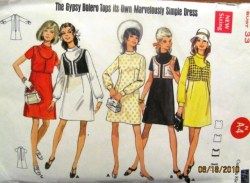 5231 69 CUTE SS-LS A-DRESS, GYPSY BOLERO PATTERN 9 33''