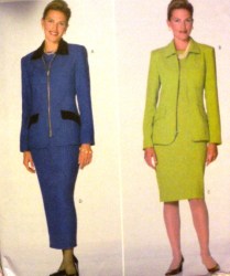 5234 EZ UNLINED LONG ZIP JACKET,SS DRESS LENGTHS PATTERN 6-16