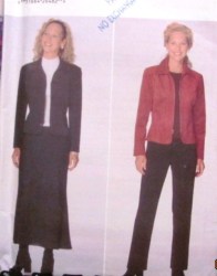 5235 EZ ZIP JACKET,LONG BIAS SKIRT,BOOT PANTS PATTERN 8-12,14-18