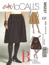5237 EZ PLEATED/GATHERED YOKE BUBBLE SKIRT PATTERN 4-12,14-20
