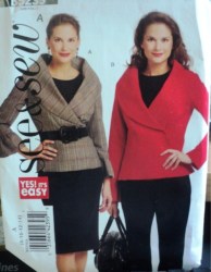5239 SEMI FIT UNLINED 2 BRSTD SHAWL COLLAR JACKET PATTERN 8-14
